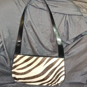 Furla Pony Hair Zebra Print Handbag